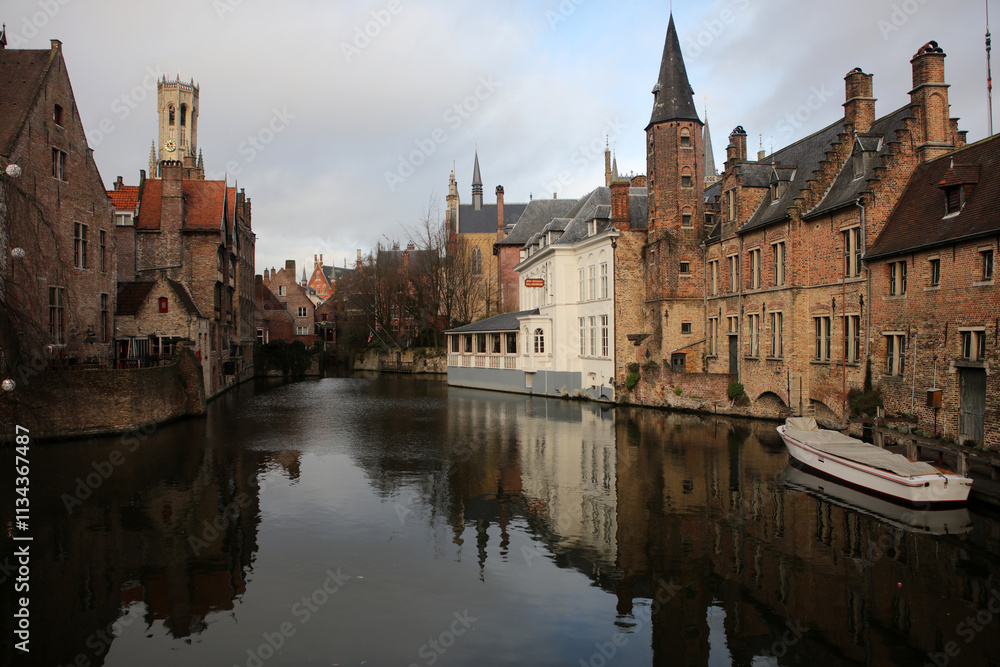 Fototapeta premium Old city of Bruges - &nbsp;Province of West Flanders - Flemish region - Belgium