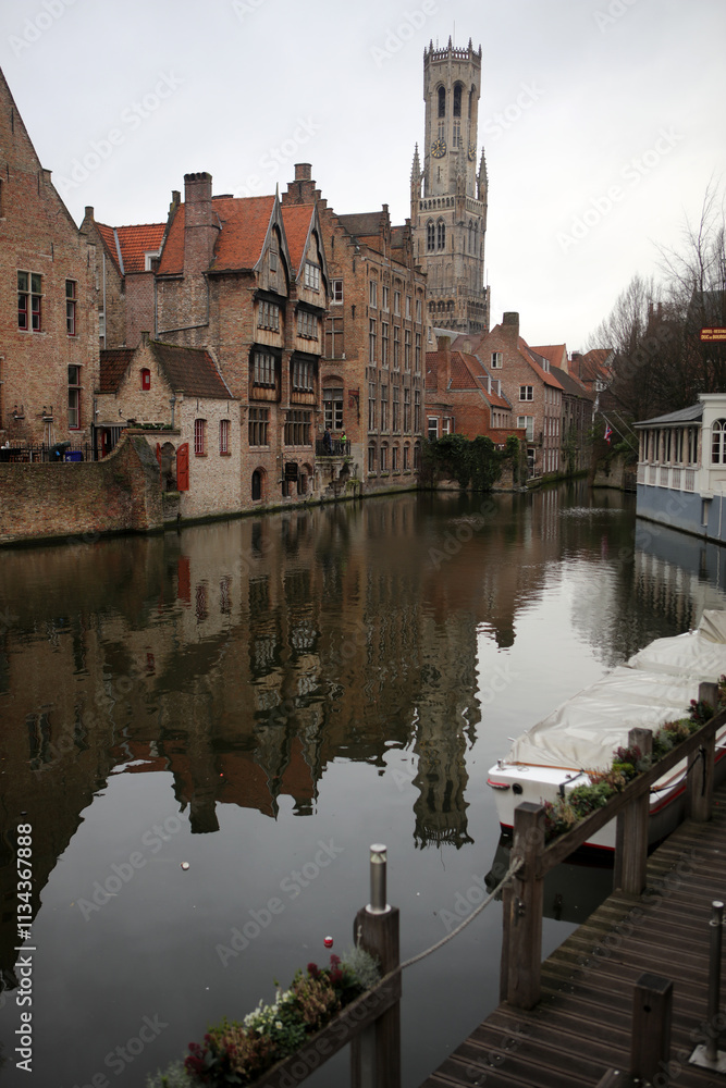 Fototapeta premium Old city of Bruges - &nbsp;Province of West Flanders - Flemish region - Belgium