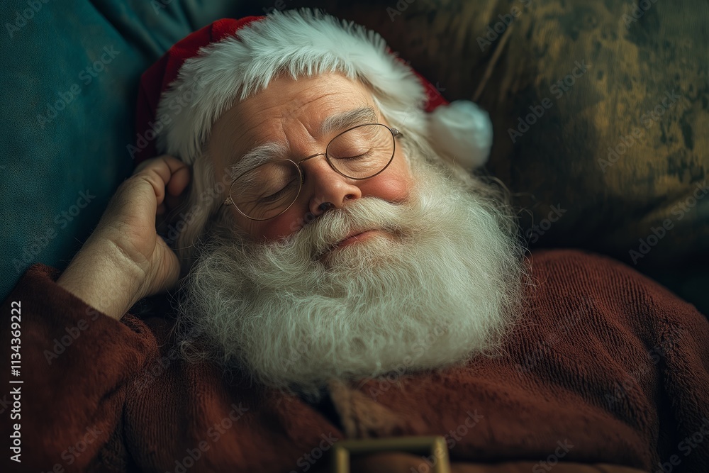 Santa Engaging in Relaxation Santa Engaging in Relaxation