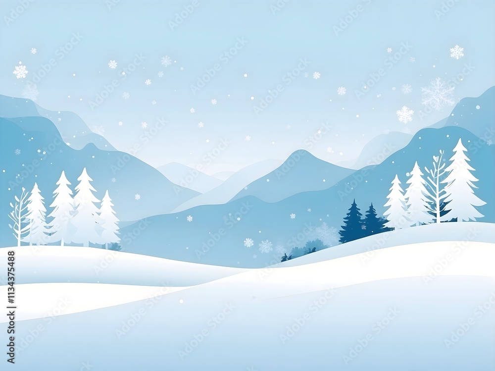 Obraz premium winter background
