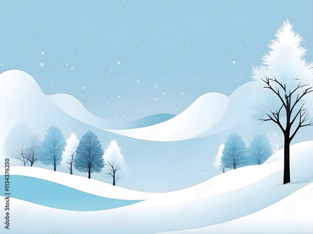 Fototapeta premium winter background