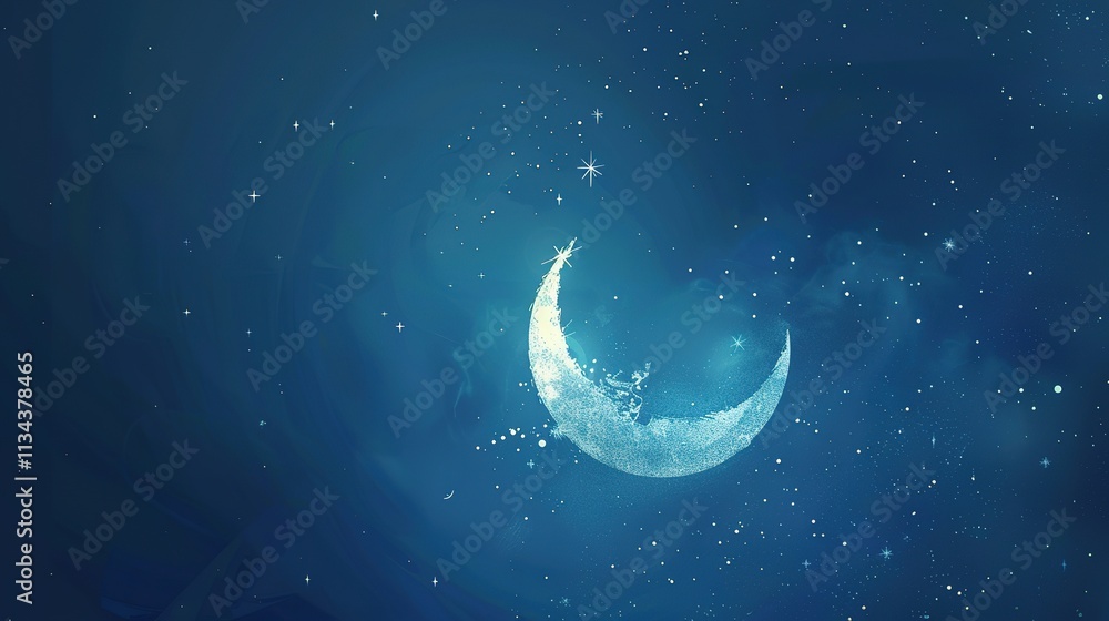 Christmas night moon fantasy christmas background Christmas night moon fantasy christmas background