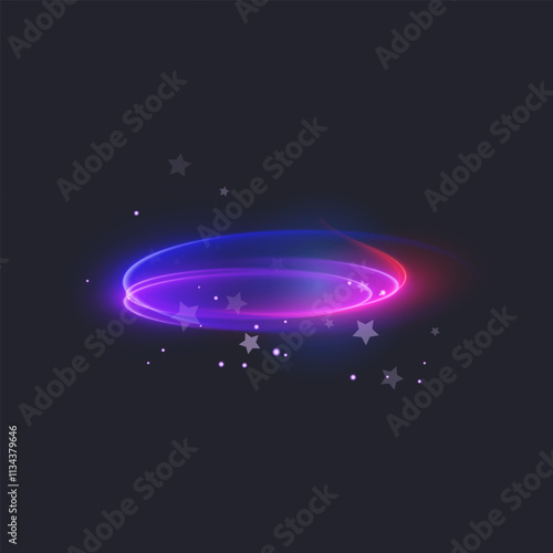 Night starry sky, shining shining space. galaxy background with stars, cosmic glow