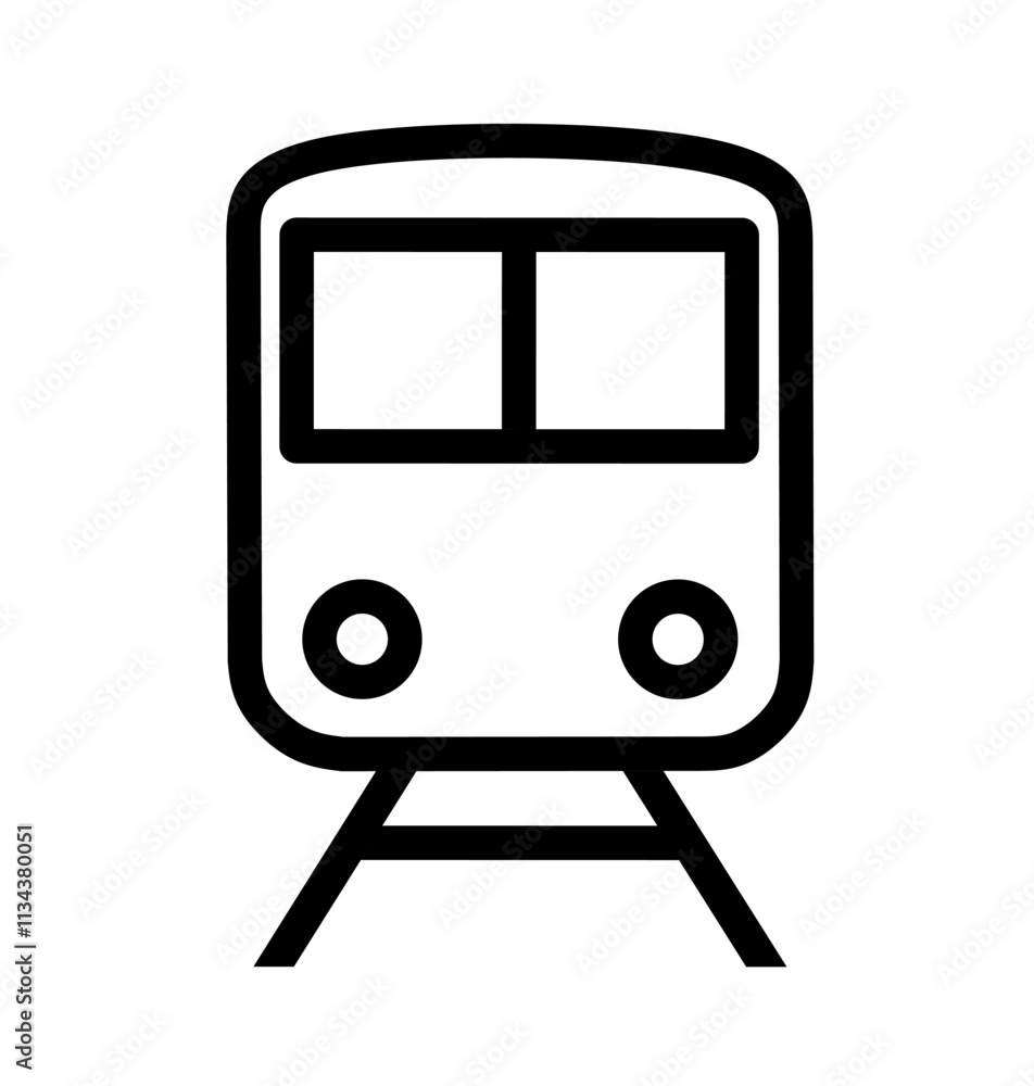 train icon vector on white background train icon vector on white background