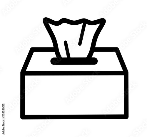 paper tissue icon vector on white background. tissue icon