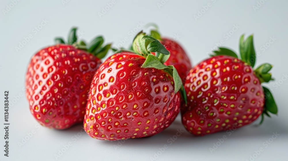 Macro photo of fresh strawberries with bright colors. Macro photo of fresh strawberries with bright colors.