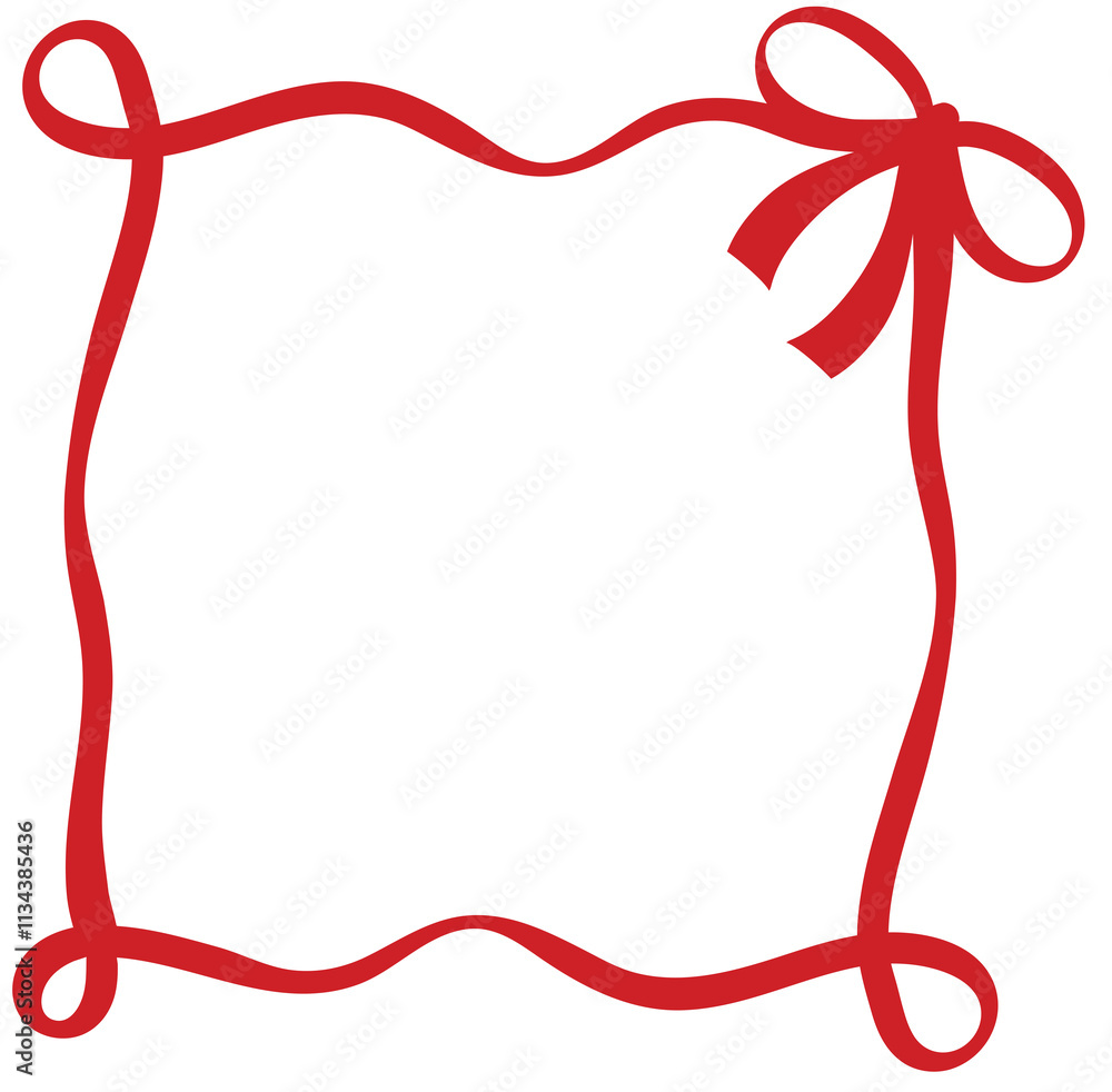 Cute red bow or ribbon frame for Christmas and New Year decoration, background, backdrop, wallpaper, ad template, wedding card, polaroid frame, breast cancer, campaign banner, social media post, print Cute red bow or ribbon frame for Christmas and New Year decoration, background, backdrop, wallpaper, ad template, wedding card, polaroid frame, breast cancer, campaign banner, social media post, print