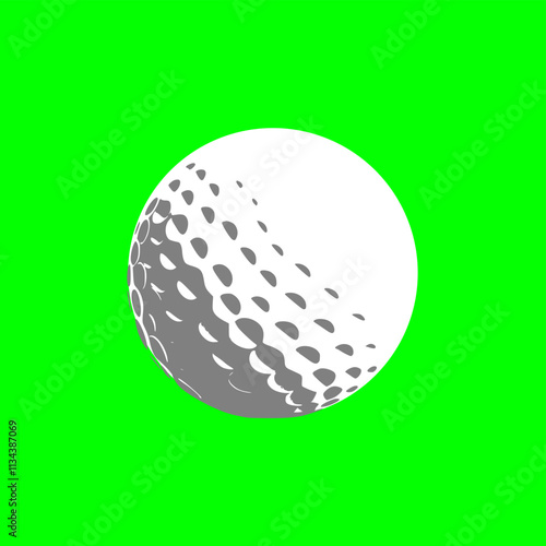 Golf Ball Logo. golf ball Line art logos or icons. Golf ball vector template illustration