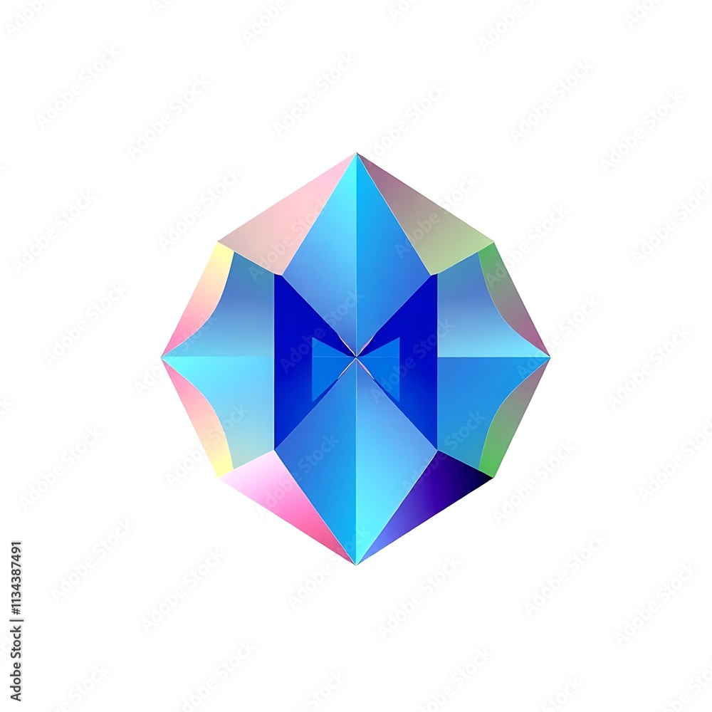 Crystalline Monogram: Iridescent Gemstone Letter M Crystalline Monogram: Iridescent Gemstone Letter M