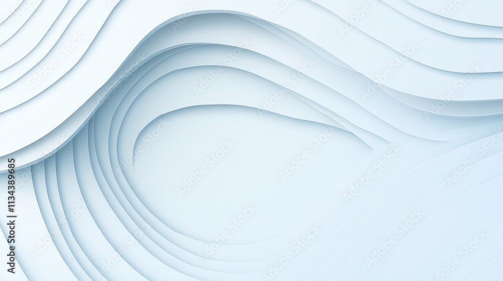 Abstract Light Blue Layered Wave Design Abstract Light Blue Layered Wave Design