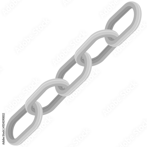 3D Isometric Chain Link