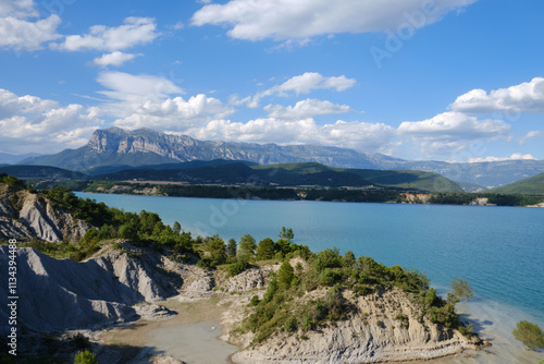 embalse de mediano, Ainsa ,peña montañesa Huesca, Aragon, Spain