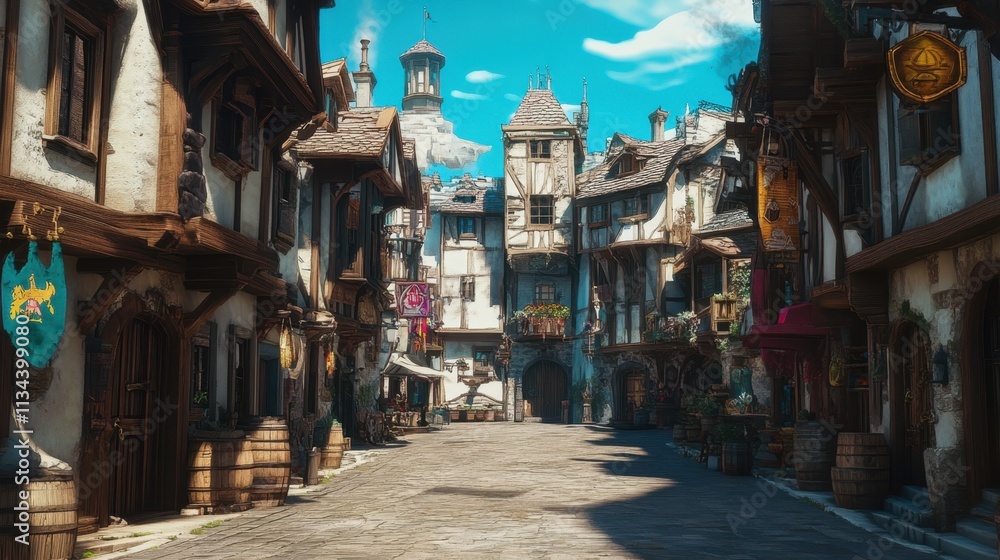 Experience the charm of a whimsical city street where dreams come alive. Experience the charm of a whimsical city street where dreams come alive.