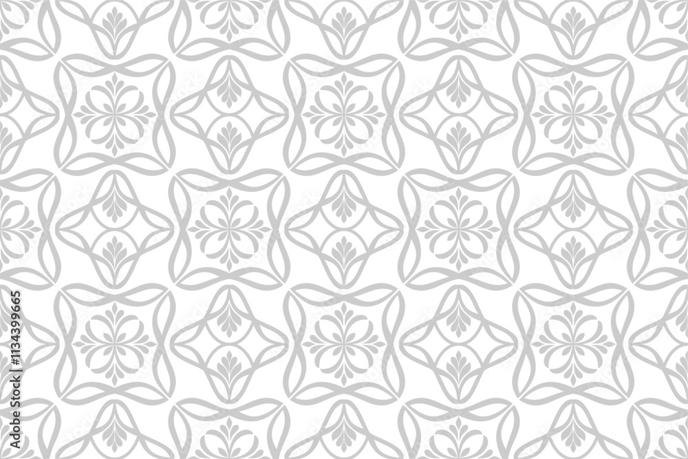 Floral seamless pattern ornament. Modern stylish texture. Repeating vector background. Floral seamless pattern ornament. Modern stylish texture. Repeating vector background.