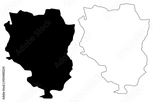 Sankuru Province (Democratic Republic of the Congo, DR Congo, DRC, Congo-Kinshasa) map vector illustration, scribble sketch Sankuru map