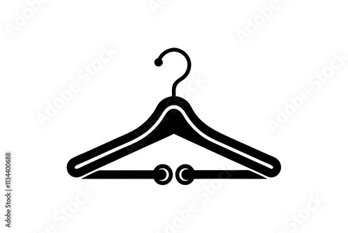 Cloth hanger silhouette.