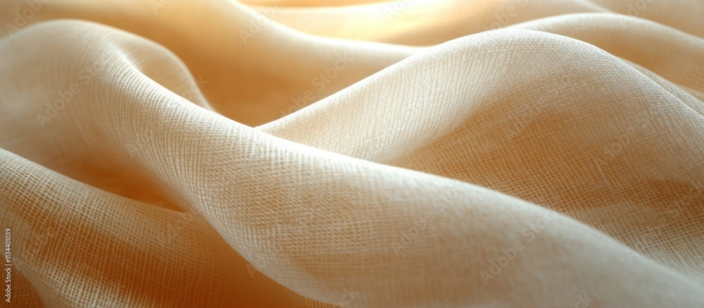 Soft, pale beige fabric with gentle waves and subtle texture, illuminated by soft light. Soft, pale beige fabric with gentle waves and subtle texture, illuminated by soft light.