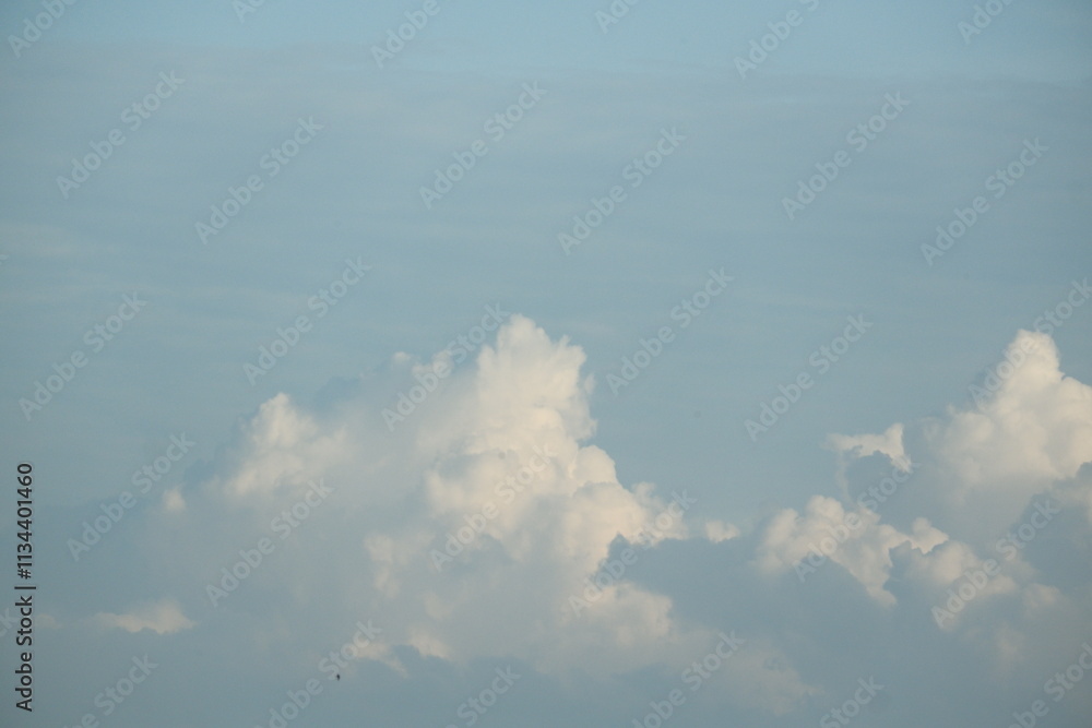 White clouds, blue sky in a sunny afternoon, are suitable for the background White clouds, blue sky in a sunny afternoon, are suitable for the background