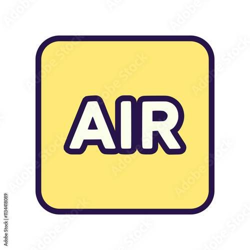 air sticker trendy lifestyle fashion vector illustration template design