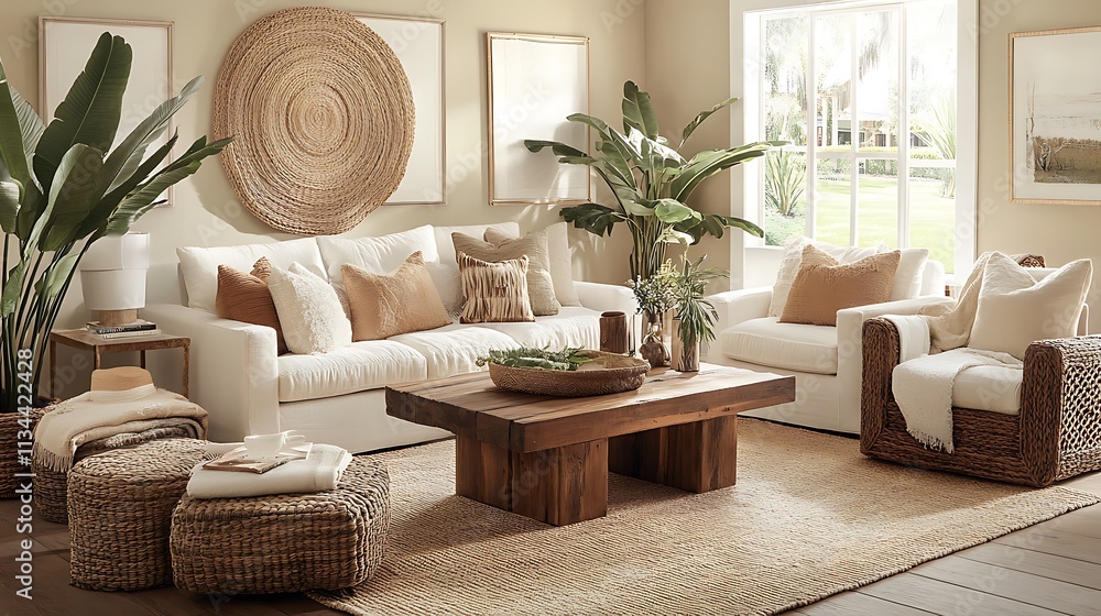 Interior Design Illustration Featuring Modern Furniture and Stylish Decor Elements Interior Design Illustration Featuring Modern Furniture and Stylish Decor Elements