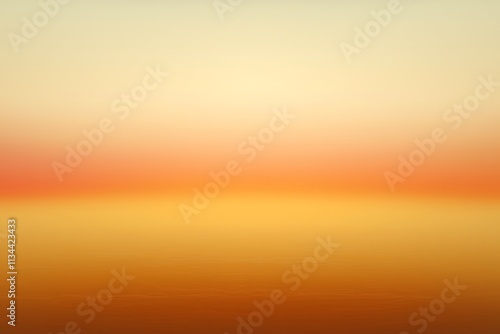 Captivating Gradient Sunset Landscape with Tranquil Horizon