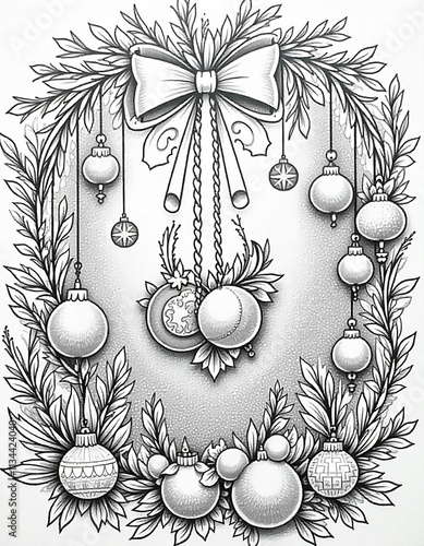 Wallpaper Mural christmas background with snowflakes Torontodigital.ca