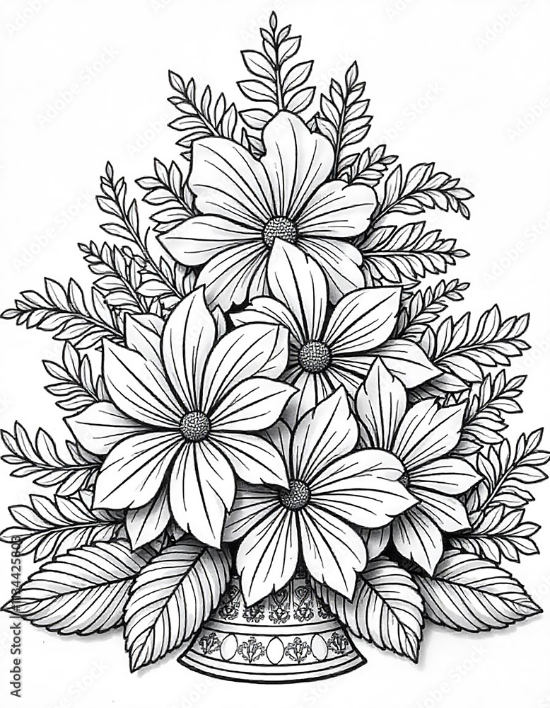custom made wallpaper toronto digitalblack and white flowers