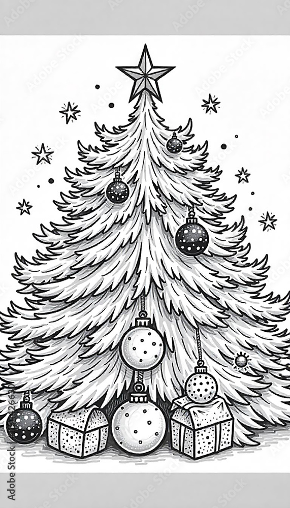 custom made wallpaper toronto digitalhand drawn christmas tree with snowman