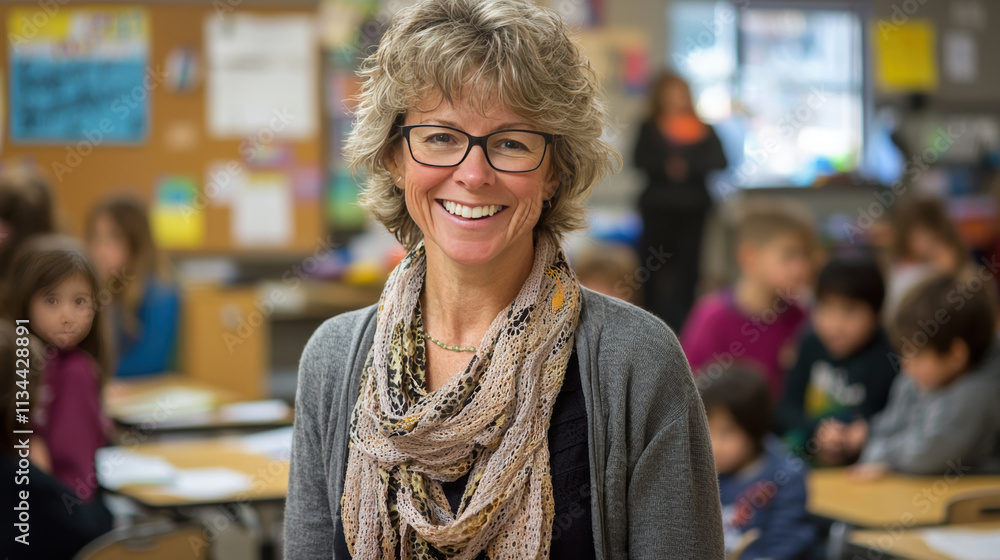 warm classroom environment with teacher smiling and engaging with students. atmosphere is friendly and inviting, promoting learning and warm classroom environment with teacher smiling and engaging with students. atmosphere is friendly and inviting, promoting learning and