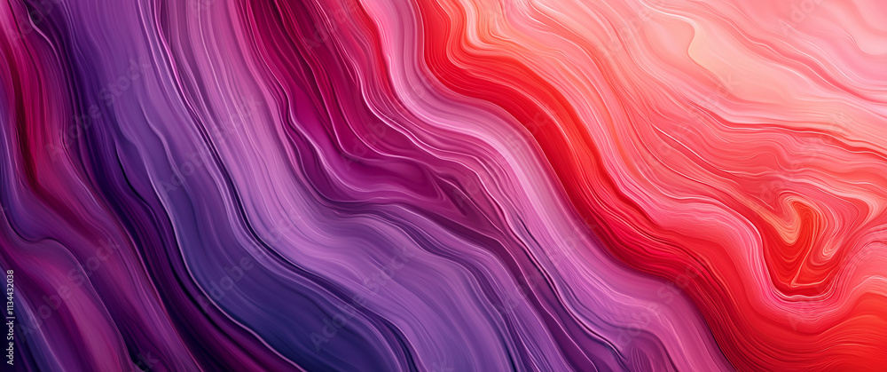 Obraz premium Rich Marbled Texture in Red and Purple Abstract Art