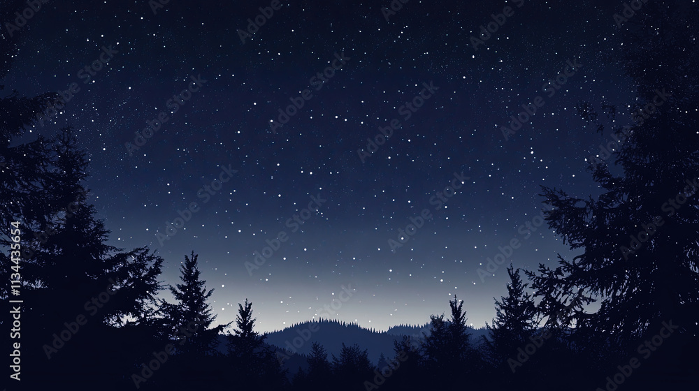 Naklejka premium andromeda on night sky