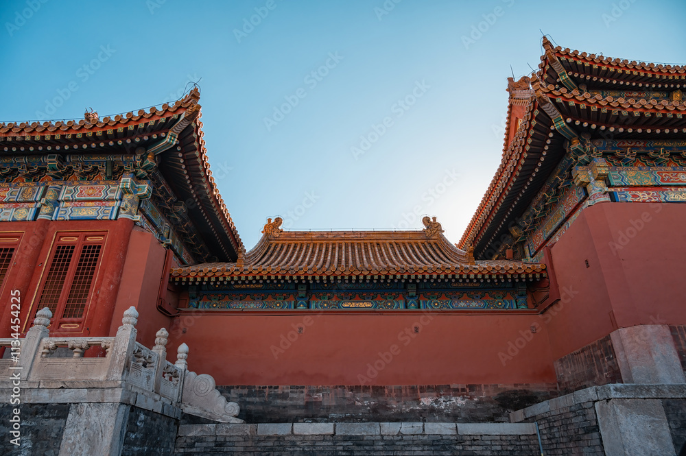 A corner of the Forbidden City palace in Beijing A corner of the Forbidden City palace in Beijing
