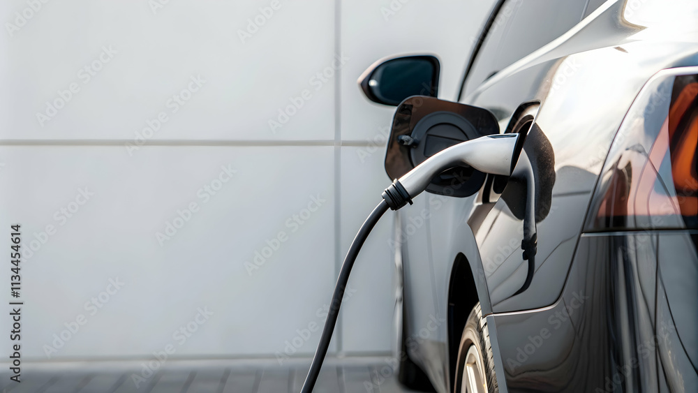 Electric Car Icon with Charging Plug Illustrating Electric Vehicle Technology Concept Stock Photo Electric Car Icon with Charging Plug Illustrating Electric Vehicle Technology Concept Stock Photo