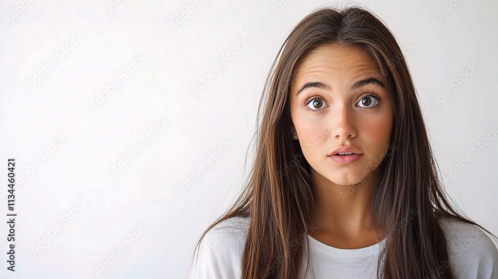 Female Student Attending Lecture in Classroom Environment Female Student Attending Lecture in Classroom Environment