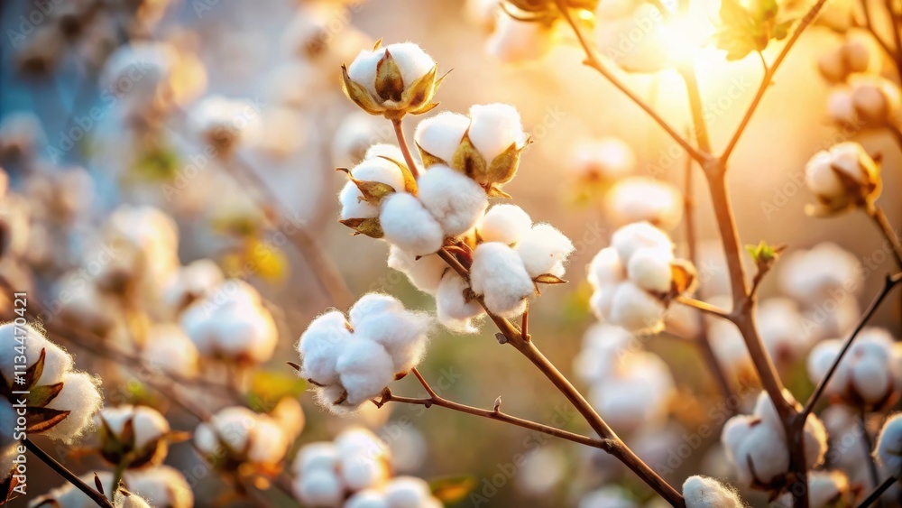 Cotton flowers blooming on a tree , nature, white, fluffy, soft, plant, bloom, cotton plant, branches, close-up Cotton flowers blooming on a tree , nature, white, fluffy, soft, plant, bloom, cotton plant, branches, close-up