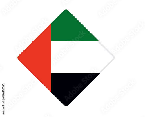UAE flag square shaped. vector Free Download UAE flag square shaped. vector - GFXLoad