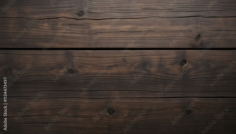 Fototapeta premium Dark Brown Wood Texture with Scratches 