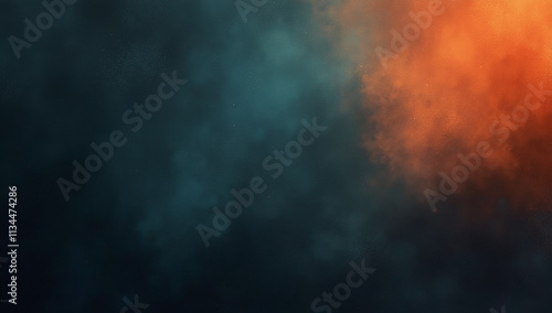 black grainy background teal orange gradient perfect web banner poster cover design maximizes copy space