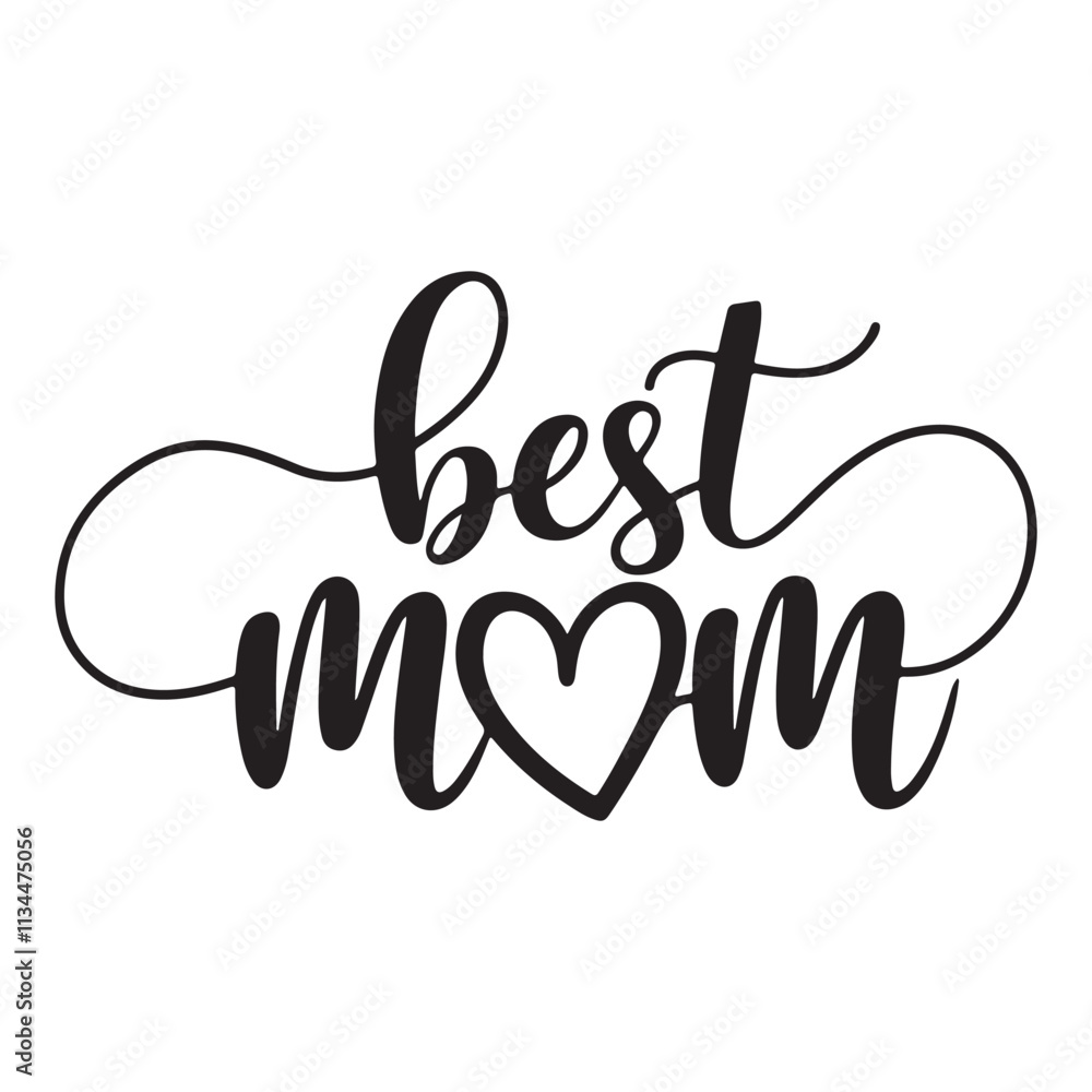 Best mom typography silhouette vector and illustration with illustration design Best mom typography silhouette vector and illustration with illustration design