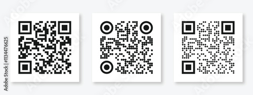 QR Code Ready to Use Isolated On White Background