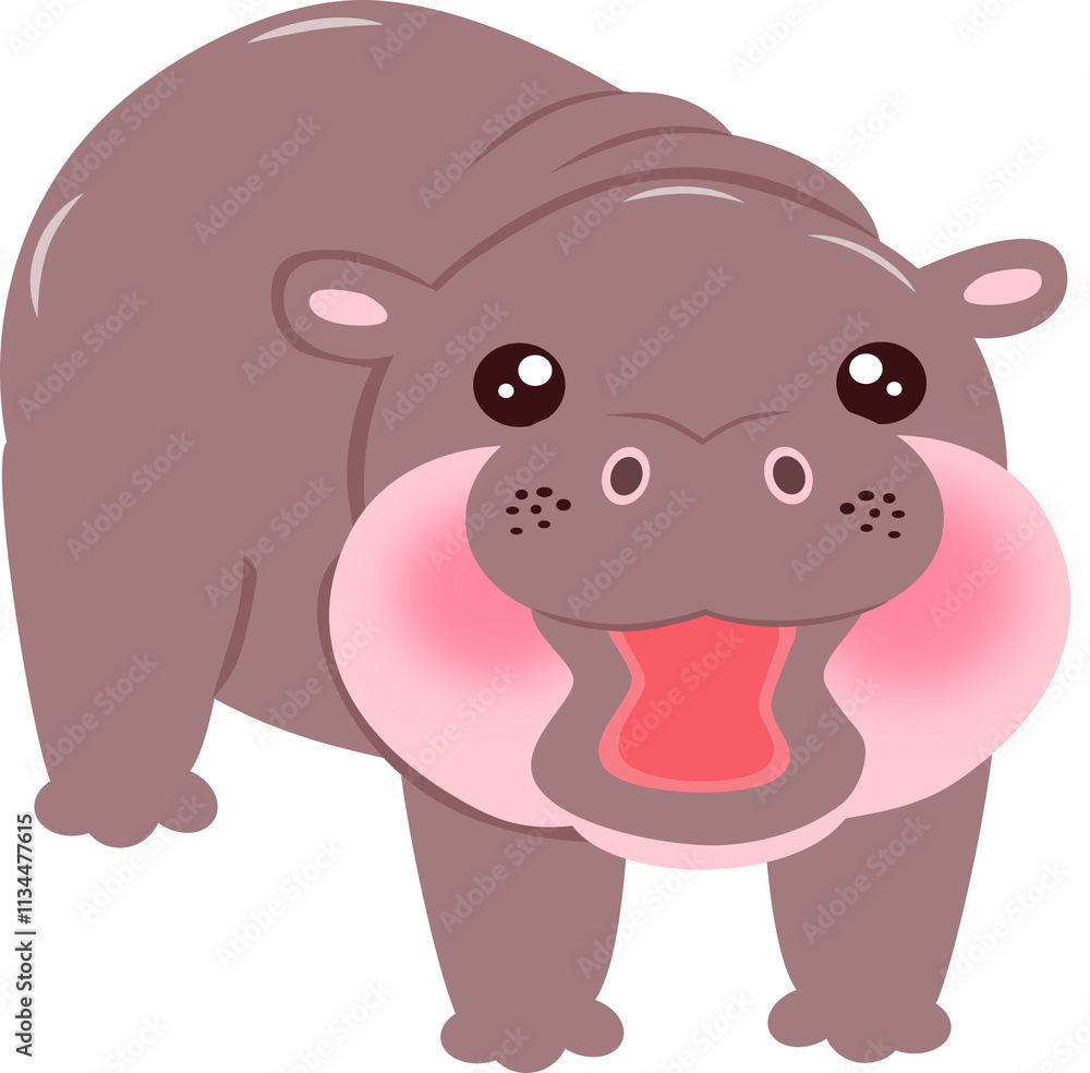 Fototapeta premium pygmy hippopotamus habitat