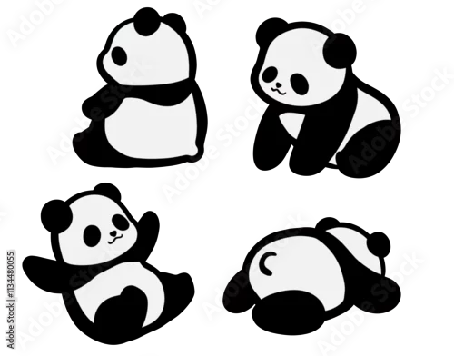 Fototapeta cute panda