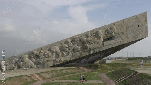 Ensemble-memorial Malaya Zemlya in the hero city of Novorossiysk.