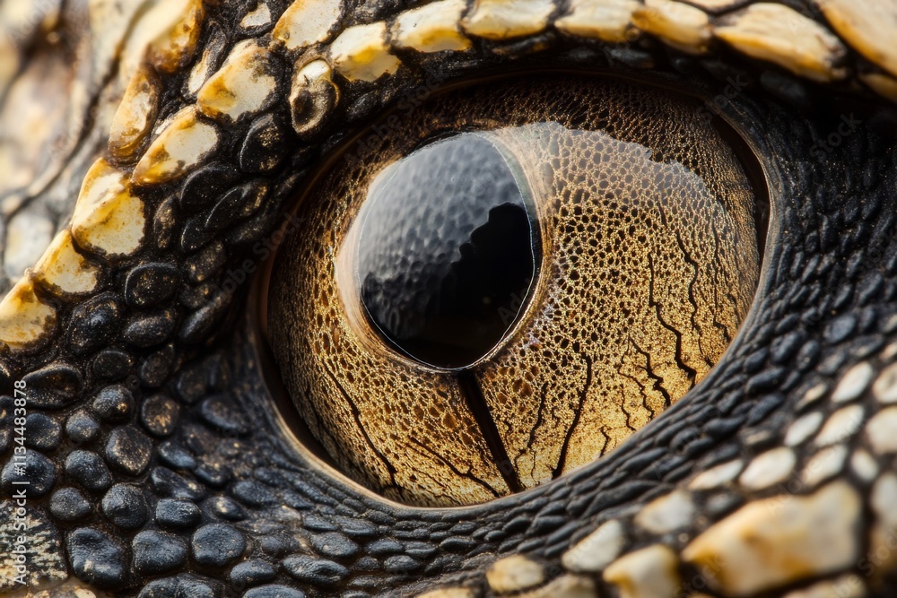 Fototapeta premium Magnificent Reptile Eye Detail