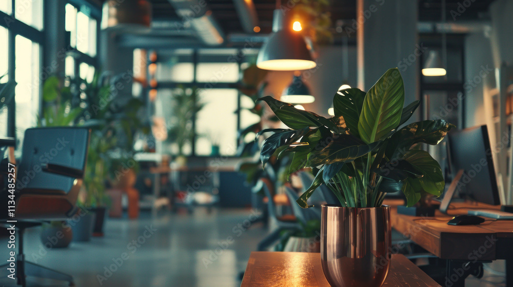 Logo scene in an office setup, soft lighting, professional look Logo scene in an office setup, soft lighting, professional look