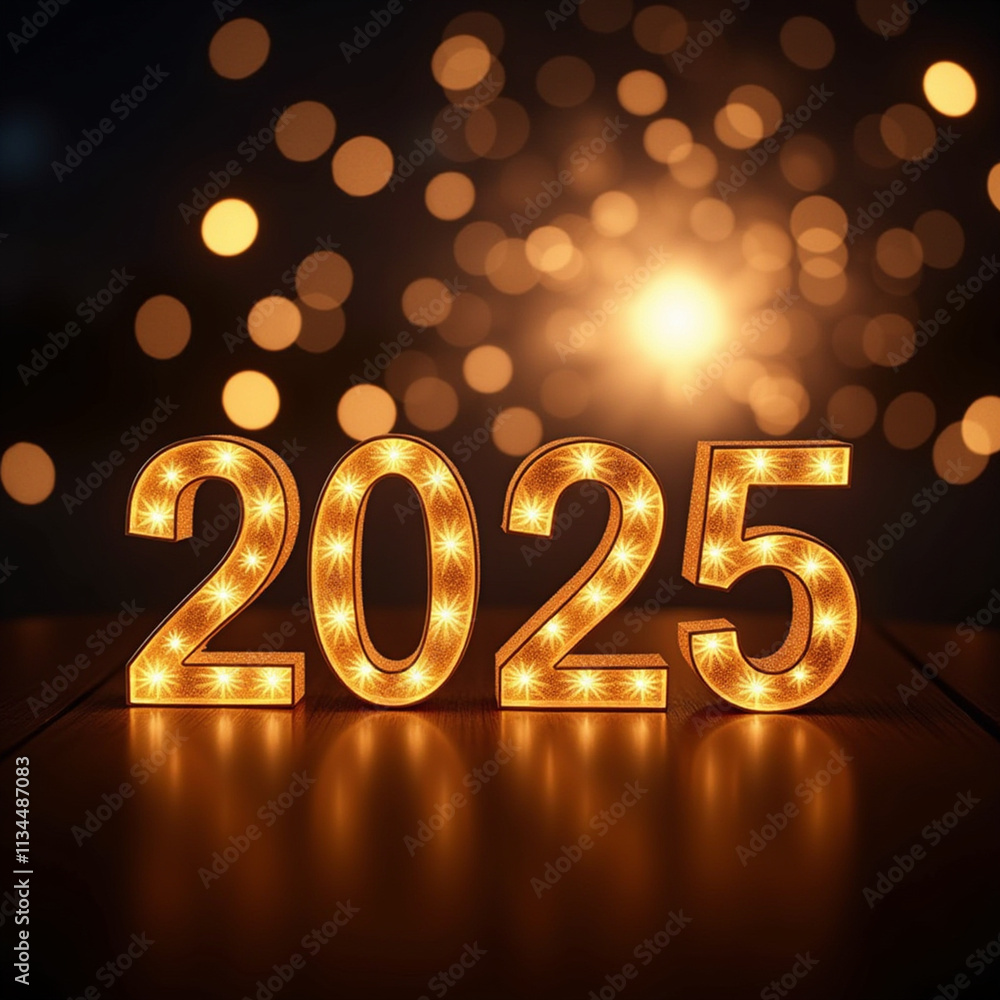 Amazing illustration of A banner in modern 3D rendering design with text 2025, Happy New Year Amazing illustration of A banner in modern 3D rendering design with text 2025, Happy New Year