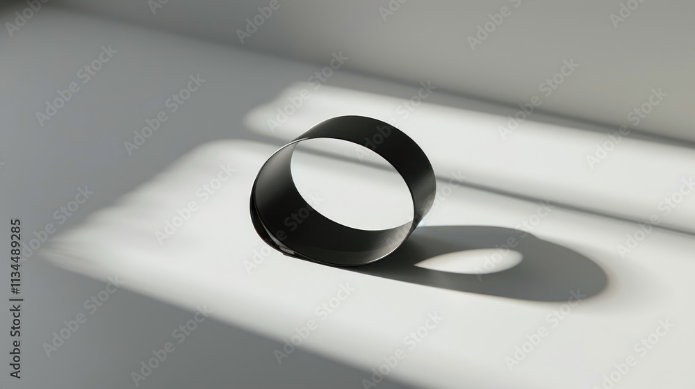 Minimalist logo mockup with soft shadows, on a light grey background Minimalist logo mockup with soft shadows, on a light grey background