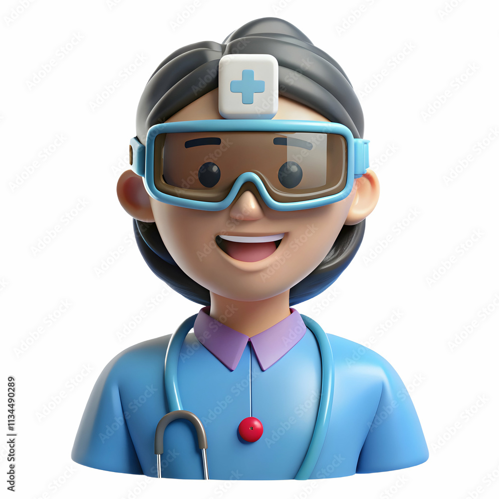 Nurse AR Glasses Displaying Patient Vitals Innovative Tech Assisted Healthcare Concept Nurse AR Glasses Displaying Patient Vitals Innovative Tech Assisted Healthcare Concept