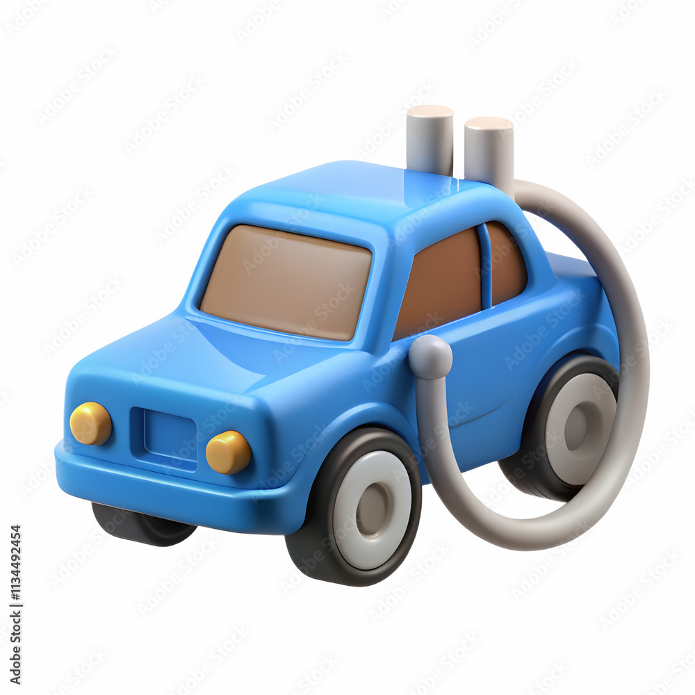 Electric Car Icon Charging Plug Concept Illustrating EV Technology - Stock Photo Electric Car Icon Charging Plug Concept Illustrating EV Technology - Stock Photo
