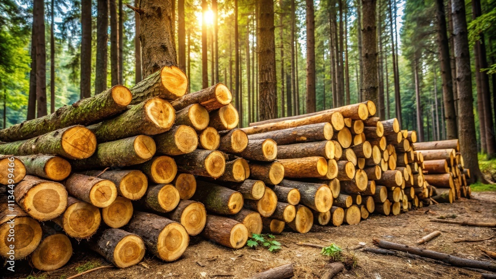 A pile of wood logs in a forest setting, wood, logs, forest, natural, outdoors, tree, raw material, firewood A pile of wood logs in a forest setting, wood, logs, forest, natural, outdoors, tree, raw material, firewood